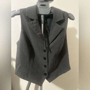 Rachel Zoe Gray Tailored Vest